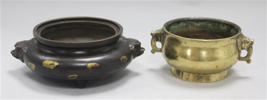 Two Chinese censers